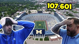 BRITISH FATHER AND SON REACT! 10 BIGGEST College Football Stadiums of 2023!