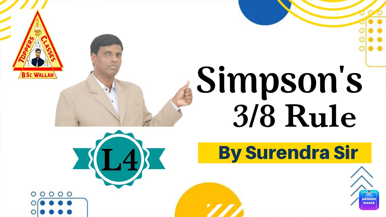 Simpson's 3/8 rule ll - YouTube