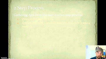 Unit 3-D: Variables, Math, Input