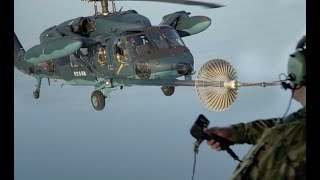 USAF MC-130H Conducts Air-to-Air Refueling with UH-60 of Japan Self-Defense Forces
