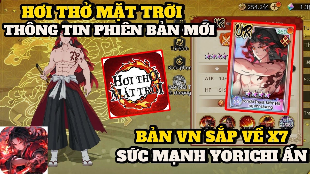 Hởi Thở Mặt Trời - BẢN VN SẮP VỀ X7GAME , SỨC MẠNH THẬT SỰ CỦA YORICHI ẤN DIỆT QUỶ MAX PING 3 NỘ 