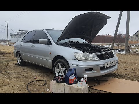 Замена масла в двигателе и фильтра на Mitsubishi Lancer Cedia1,5 gdi