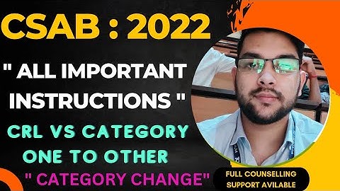 CSAB Counselling official information 2022 | Watch or regret later #Csab #counselling #cutoff #Josaa