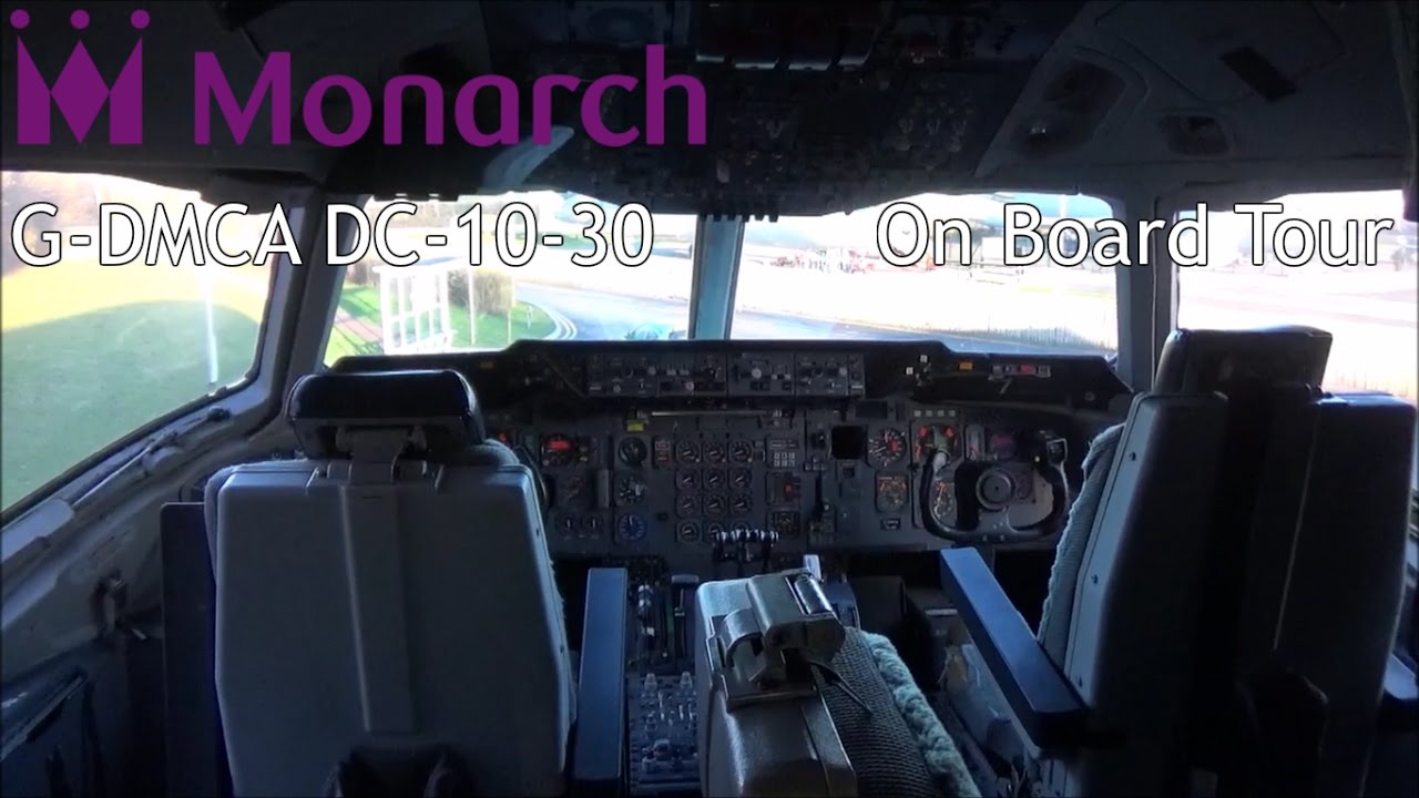 Monarch Airlines DC-10-30 G-DMCA On Board Tour at Manchester Airport
