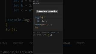 JavaScript (Js) Interview question | Part-19 #coding #javascript #code #interview