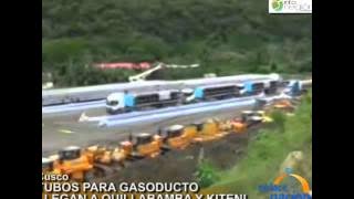 Tubos para Gasoducto Sur Peruano llegan a Quillabamba y Kiteni