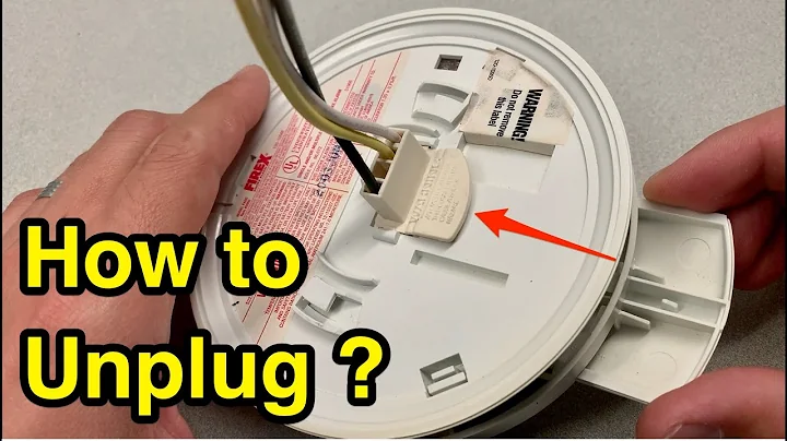 How to unplug a smoke detector (easy, only 5 seconds…)