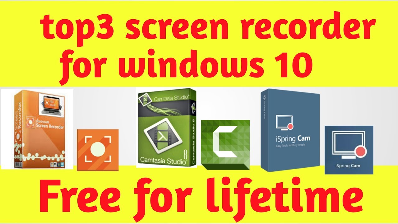 Top 3 best Free Screen Recorder for windows 10 YouTube