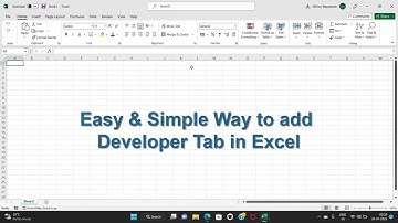 How to add Developer Tab to the Ribbon in Excel || Enable Developer Tab