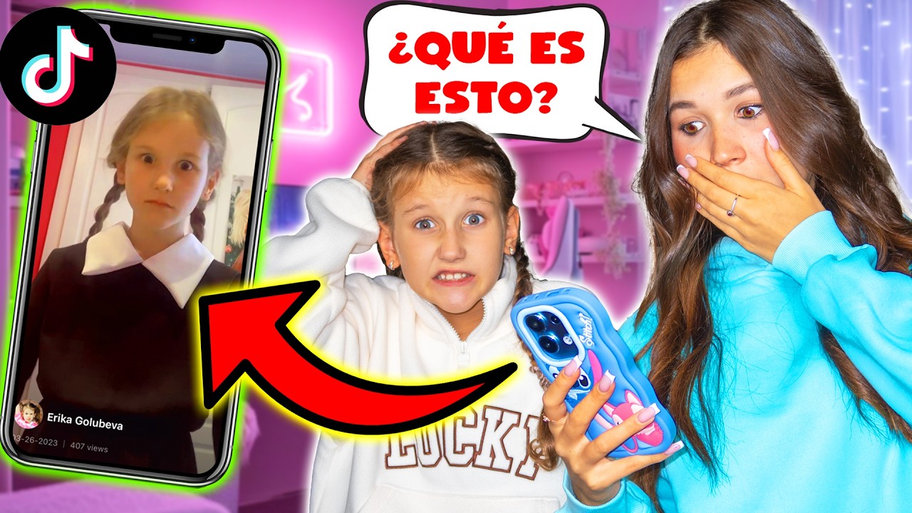 ¡Reaccionando a los TIKTOKS SECRETOS de mi hermana!
