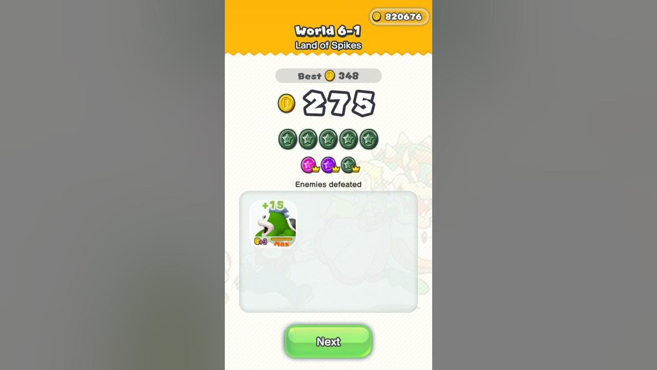 Super Mario Run - World 6-1 - All Black Coins / Green Coins - No Damage ( Level 6-1: Land of Spikes) - YouTube