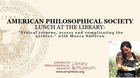 Lunch at the Library: "Ethical returns, access and complicating the archive.” with Maura Sullivan