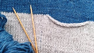 картинка: Вязание.  Карман на современный лад. Мк. //Knitting. MK.