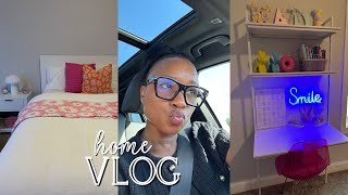 HOME VLOG: HOMEGOODS RUN + FINALLY STARTING TO DECORATE THE GIRLS ROOM & BATHROOM