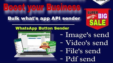 WA sender V 3.7.0 installation in English