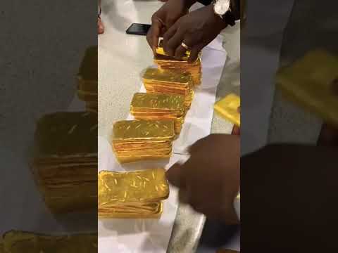 ١٥٠ كيلو جرام من الذهب الخام بعد تصفيته