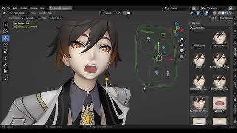 BLENDER Character Zhongli [Rigify]