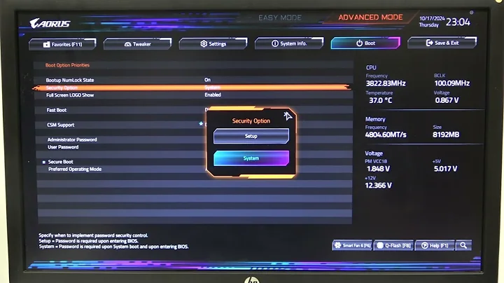 How to Change Security Options on Gigabyte X870E AORUS Elite Motherboard | Step-by-Step Guide