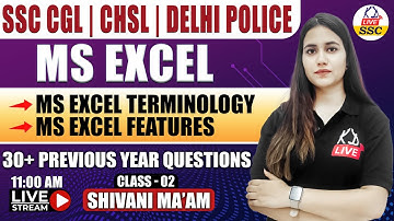 Computer | MS EXCEL | Terminology Related PYQ