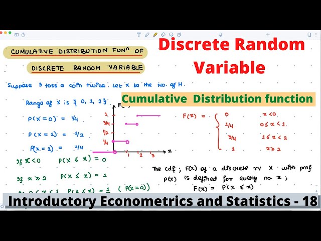 Econometrics and Statistics | Cumulative Distribution Function | Example | 18 |