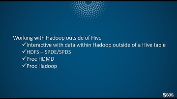 Video 3   Working With Hadoop Outside of Hive