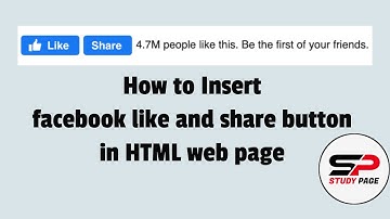 🎥 How to embed/Insert Facebook Like and Share Buttons in HTML page/website! 👍