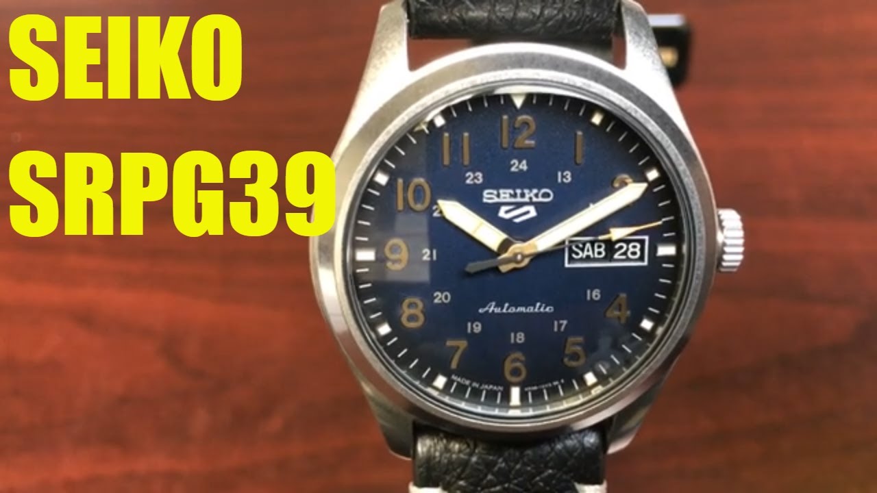 Seiko 5 Sports Stainless Steel Automatic Watch SRPG39 - YouTube