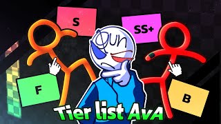 จัด Tier list ตัวละครใน Animation vs Animator! 🔥