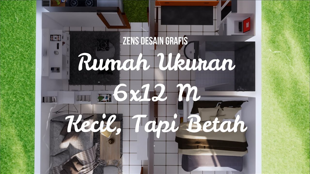 Desain Rumah 1 Lantai Ukuran 612 Blog Okuta