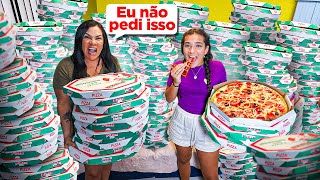 PEDI 100 PIZZAS PARA MINHA CASA SEM A MINHA MÃE SABER!