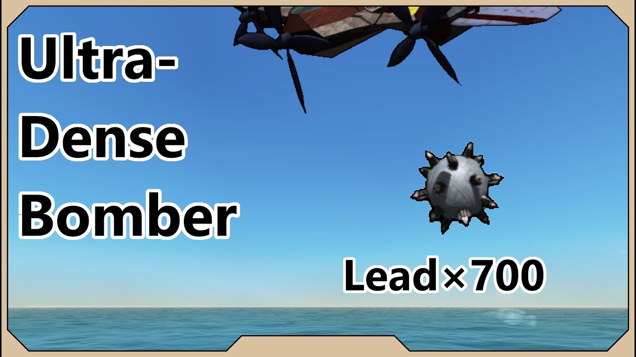 The impossibly Dense Clang bomber in From the Depths