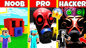 POPPY PLAYTIME CHAPTER 3 GAS MASK HOUSE BUILD CHALLENGE - NOOB vs PRO vs HACKER / Animation
