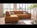 Livin couch tavira mit sitzvorzug und verstellbaren kopfteilen