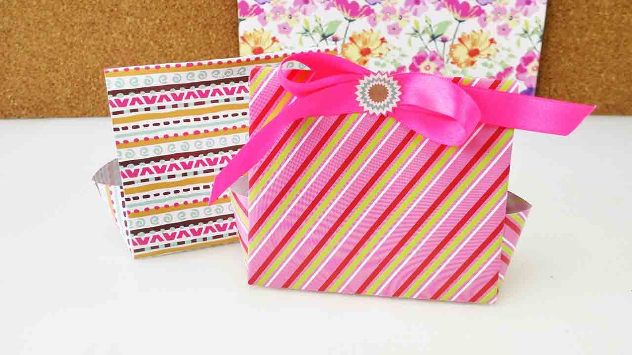 DIY Geschenkboxen für den Adventskalender falten | zum Geburstag & zu Weihnachten | Origami - YouTube