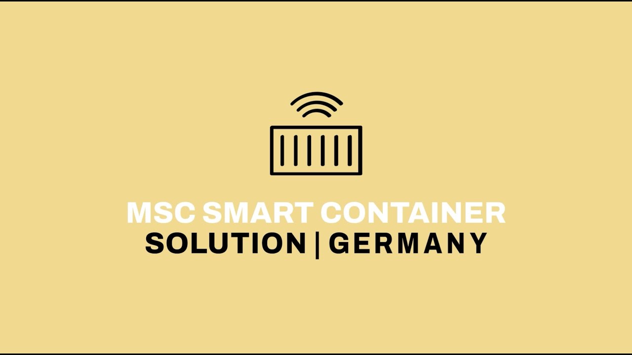 MSC Germany: Smart Container Solutions | MSC - YouTube