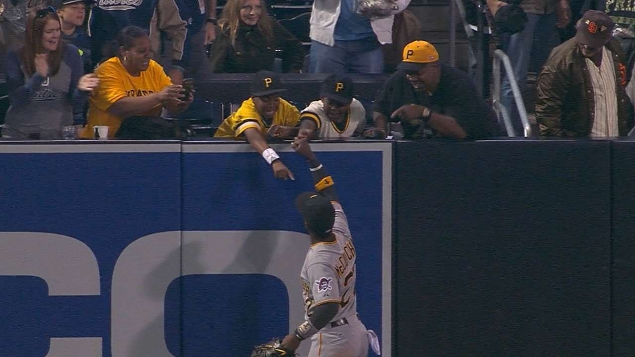 THIS: Andrew McCutchen gives fans his batting gloves 