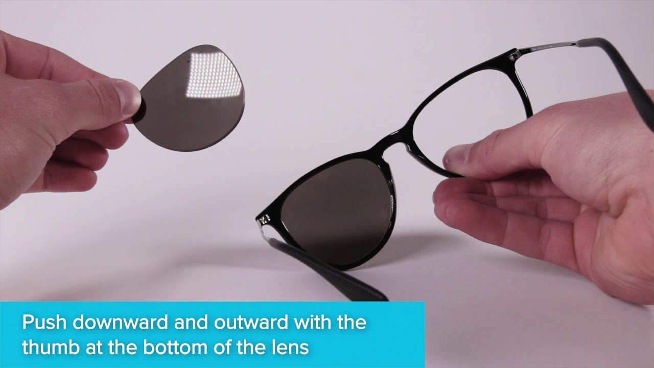 How to Replace Ray-Ban Erika Sunglass Lenses - YouTube