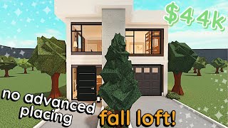 *NO Advanced Placing* Fall Bloxburg Loft House Build: 2 Story