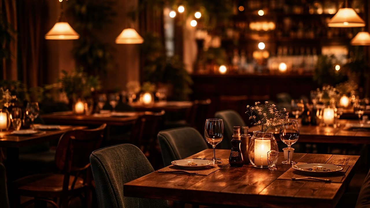 Ambient Soft Jazz for Dinner – 1 Hour Cozy Evening Background Music