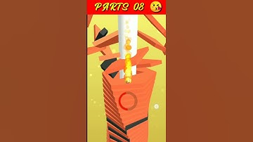 Halix Stack Drop ball game parts 08 😀❤️ || #stackball  #halixstackball #youtubeshorts #games