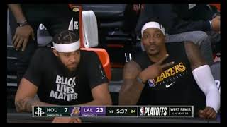 Lakers Bench Funny Reaction I Lakers vs Rockets semi-finals I Lebron, AD, Javale, Dwight