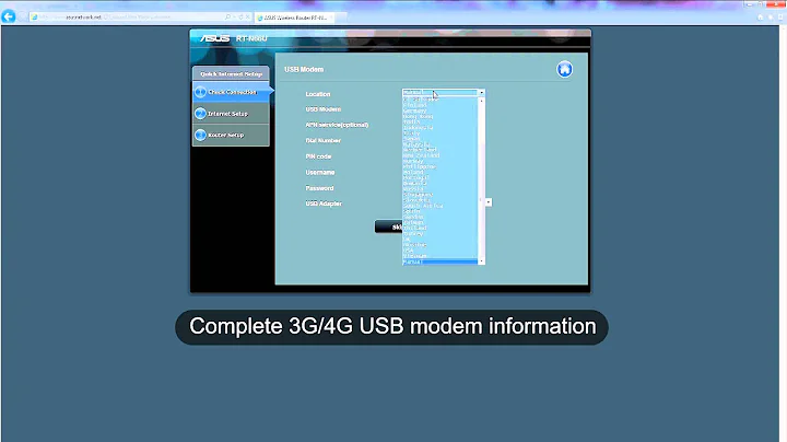 ASUS router quick how-to: connect with a USB 3G/4G modem