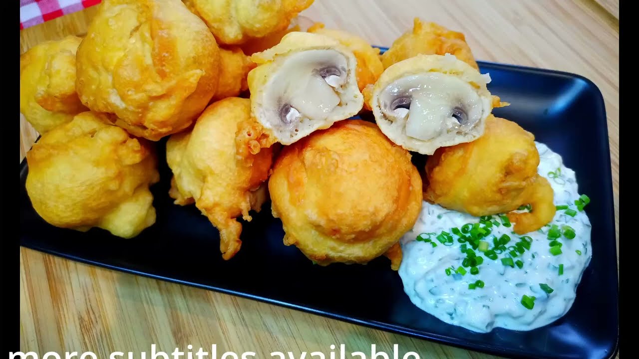 Frittierte Gebackene Pilze