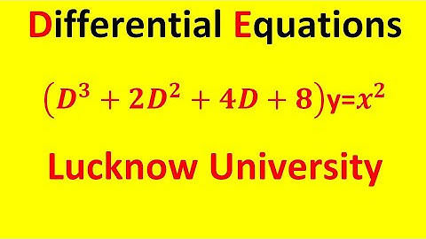 how to find general solution of differential equation using this method | lu bsc exam | sumit sharma