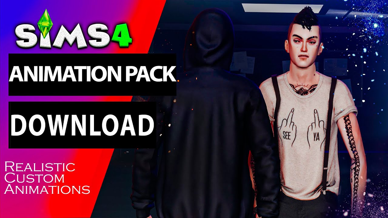 Sims 4 Shove Reaction Animation pack #34 Download | Realistic Animation ...