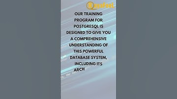 Rayafeel training Institute for PostgreSQL is perfect for you!