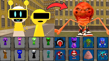 UDIN DIN DIN ANOMALI BRAINROT VS SPRUNKI FUN BOT & GARNOLD IN PLAYGROUND MOD (Garry’s Mod)