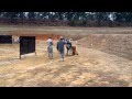 Cadet freeman shooting the multi gun stage at the 2014 all army small arms competition