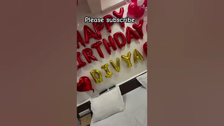Happy Birthday Divya decoration #birthday #birthdaydecoration #shortvideo #choudharydecoratorsncr