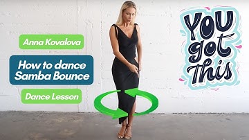 Anna Kovalova | How to dance Samba bounce actions | Ballroom for beginners
